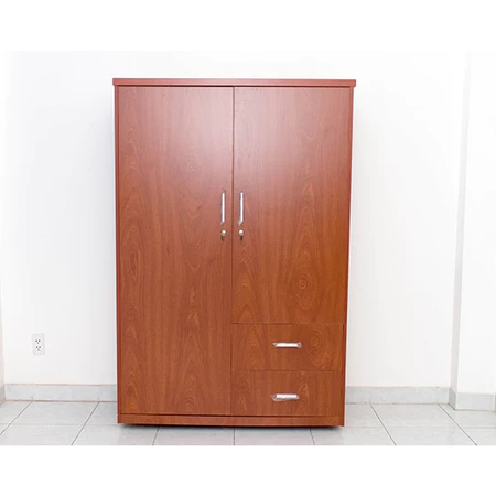 Tủ áo gỗ MDF 2 cánh trơn_1,2m_màu 195